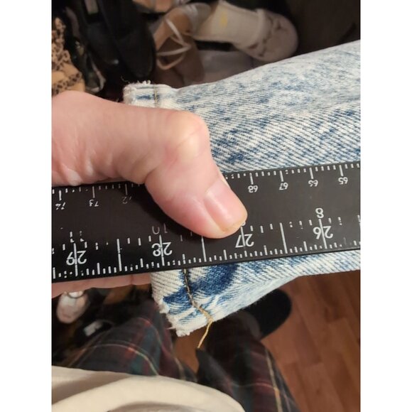 Vintage Rio by Stephen Mardon Acid Wash High Waist Jeans Junior Size 7 80s - Picture 9 of 10